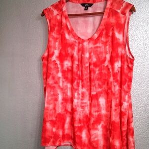gnw Women's Plus Abstract Top   Size 1X